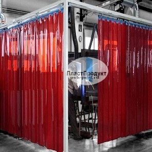 ПВХ ЗАВЕСА ДЛЯ СВАРОЧНЫХ РАБОТ ЭНЕРГОСБЕРЕГАЮЩАЯ, ПЫЛЕВЛАГОЗАЩИЩЕННАЯ,ширина полосы 200 и  300 мм, толщина материала от 1,5 до  3 мм